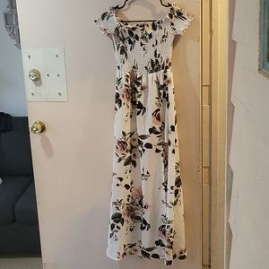 J for Justify Floral dress with a slit and shorts